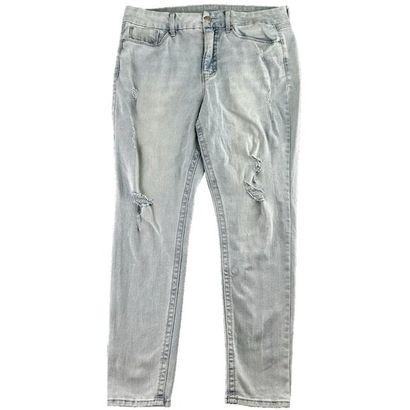 SEVEN7 TummyLess High Rise Skinny Jean Size 16 Amsterdam Wash Slimming Control - Picture 1 of 16